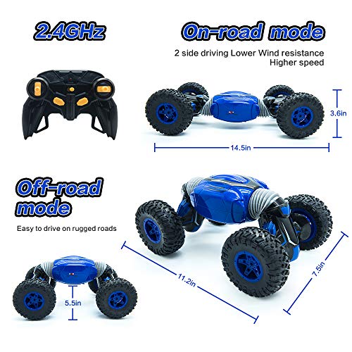 image for Klun RC Car, Remote Control Car 2.4Ghz,4WD Off-Road Vehicles Rock Craw