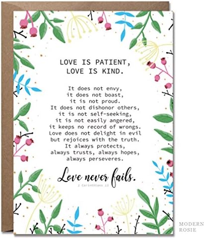 Love is Patient, Love is Kind - 5x7 Greeting Card