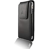 monsoon [Alpha] Genuine Leather Case Holster with Belt Clip for iPhone 17 Pro MAX / 16 Plus/iPhone 16 Pro MAX / 15 Plus / 15 Pro MAX / 14 Pro MAX - fits 6.9" 6.7" with Slim Case