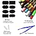 Brapork Liquid Chalk Markers [ Pack of 15 Color ] - for Chalkboard Signs, Blackboards, Glass, Windows, Car Doodle