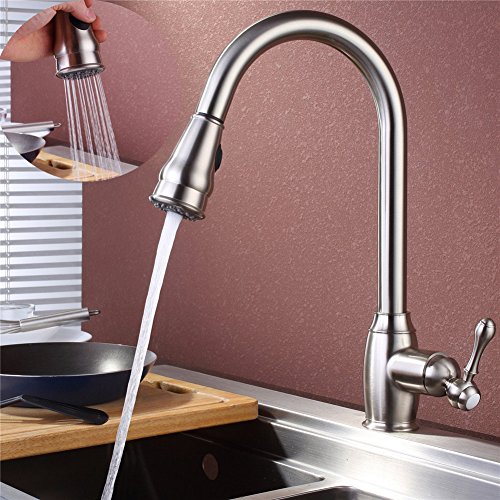 Sontiy Lead Free Kitchen Faucet With Pull Down Sprayer Best