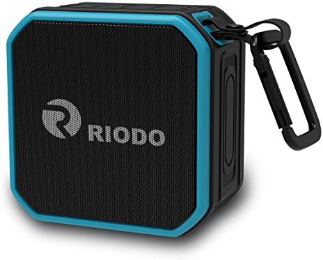 Riodo Wireless Bluetooth Speakers, Portable IPX7 Waterproof Speaker with Built-in Mic, 12 hours Playtime for Shower Swimming Pool Beach Kitchen Outdoor