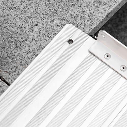 Wheelchair Ramp 6FT, Folding Aluminum Threshold Ramp with Non