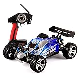 DAZHONG Wltoys A959 Remote Control Car , 1:18 Scale 2.4G 4WD RTR 32MPH High Speed Off-Road RC Racing Car with Built-in Li-Po Battery,Shock Mitigation System