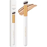 docolor Concealer Brush 270 Angled Concealer Brushes Under Eye Mini Angled Flat Top Kabuki Nose Contour Brush for Concealing Blending Setting