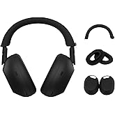 3-Pack Soft Silicone Case Covers for Sony WH-1000XM6 Headphones – Anti-Scratch, Sweat-Resistant Ear Pad, Headband & Ear Cup Covers, Washable Accessories –Black