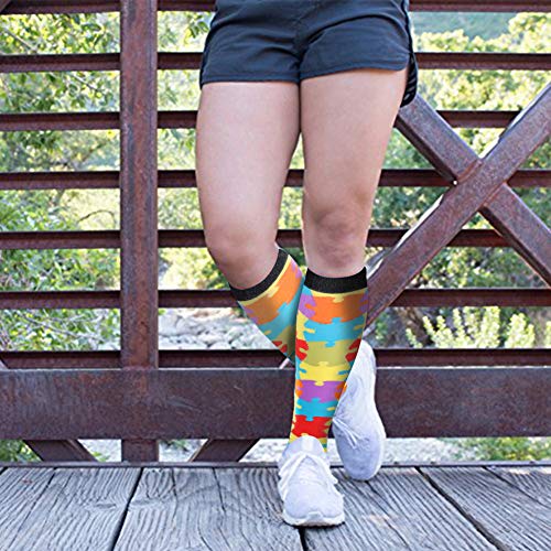 HLTPRO Compression Socks for Women & Men - Knee High Socks for Running, Flight, Travel, Nurses, Pregnancy, Edema