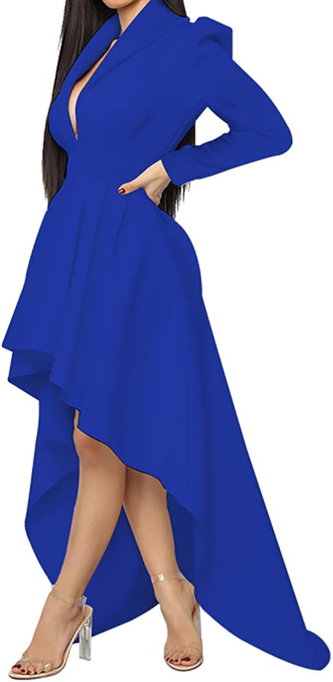 double button high low peplum top