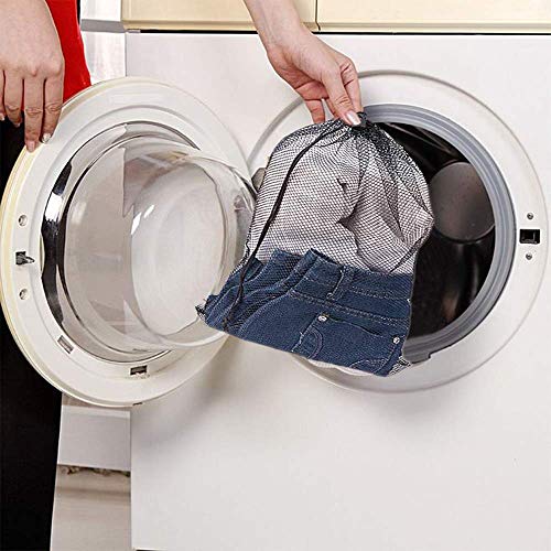 image for QVQQ Mesh Stuff Sack Large Lightweight Golf Ball Bag Durable Nylon Mes