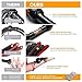 Leather Whip for Equestrian Whip for Horse Riding Sports Play, Black and Red Heavy Duty Leather
