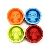 Hot Sale Halloween 3D Skull Silicone Mold Chocolate Fondant Cake Making Baking Mould 1Pc by Fenleo