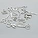 Sewing Charms Collection-100g About (60-65pcs) Antique Silver Craft Supplies Sewing Charms Pendants for Crafting, Jewelry Findings Making Accessory for DIY Necklace Bracelet (M003)