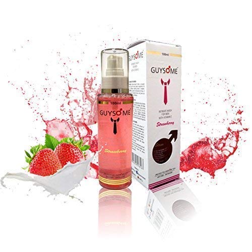 GUYSOME Men's Intimate Wash for Daily Hygiene, Balls Wash for Men Genital Area Care, pH Balance for  - coolthings.us