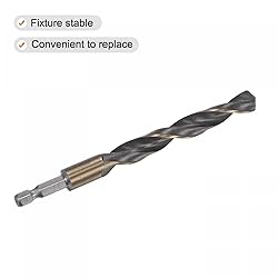 uxcell 2 Pcs High Speed Steel Hex Shank Twist Drill