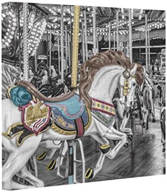 Gallery Wrapped Canvas Merry Go Round Carousel Best Canvas Prints Horse