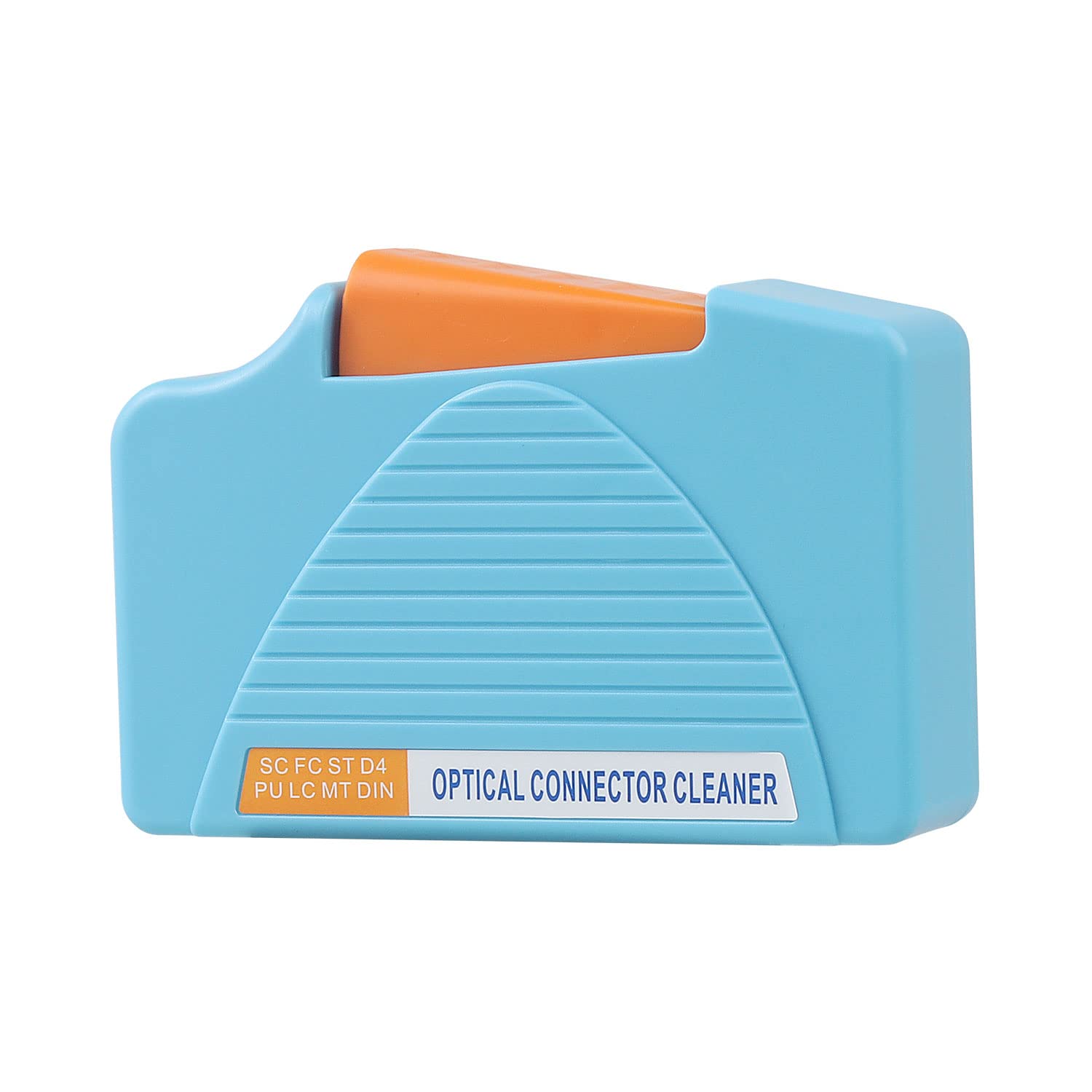 MSDADA Fiber Connector Cleaner Box, LC/SC Fiber Cleaner, Anti-Static Connector Cleaning Cassette for LC/SC/ST/MU cable ends with 500+ uses(Blue)
