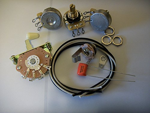300k Volume Wiring Harness Kit For Stratocaster CTS Oak .022uf Orange Drop