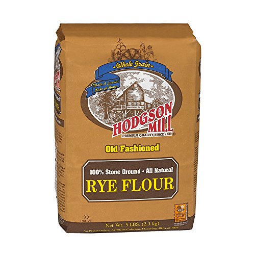 Hodgson Mill Whole Grain Rye Flour, 5-Pounds (Pack of 6)