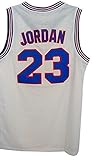 WELETION Black Friday 23# Space Moive Jersey Mens Basketball Jersey White Large