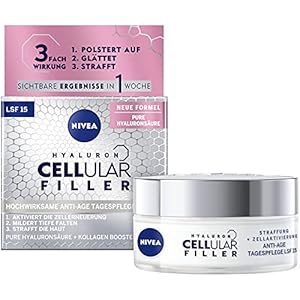 NIVEA-Hyaluron-Cellular-Filler-Anti-Age-Day-Cream-SPF-15-50-ml-Firming-Face-Care-with-Magnolia-Extract-Effective-Anti-Wrinkle-Moisturiser NIVEA Hyaluron Cellular Filler Anti-Age Day Cream SPF 15 (50 ml), Firming Face Care with Magnolia Extract, Effective…