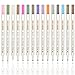 Metallic Marker Paint Pens, 15Colors Calligraphy Brush Pens for Brush Lettering, Easter Egg, Scrapbook DIY Photo Album, Art Rock Painting, Brush Tip