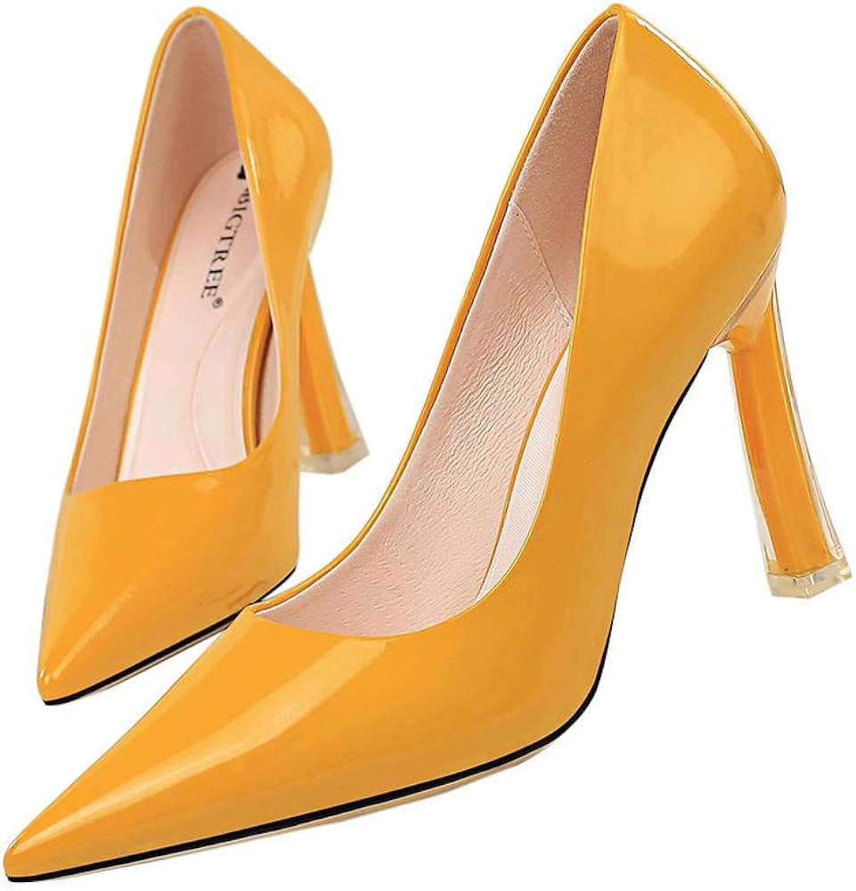 transparent court heels