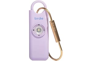 SHE'S BIRDIE She’s Birdie–The Original Personal Safety Alarm for Women by Women–Loud Siren, Strobe Light and Key Chain in a Variety of Colors (Lavender)