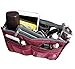ETTP Insert Bag Organizer, Bag in Bag for Handbag Purse Organizer (13 Pockets, Black/White)