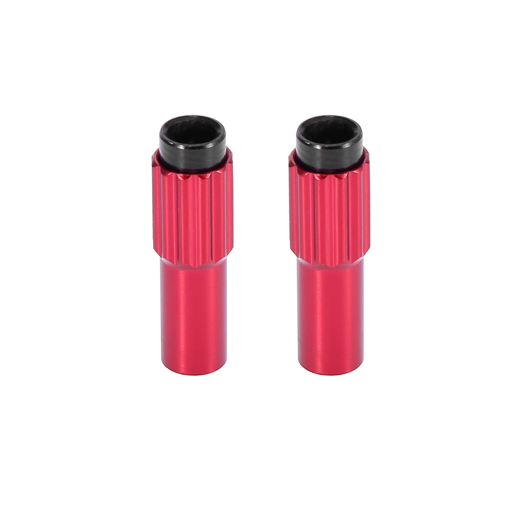 X AUTOHAUX 2 Pcs Red Metal Bicycle Cable Adjuster Brake Gear Shift Connector