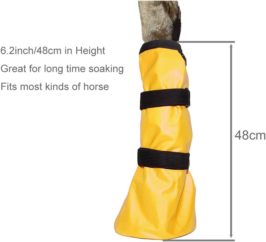 Tactical Element Horse Hoof Soaking Bag Reusable Poultice Boot Horse Hoof Soaker Horse Foot Treatment Bag with EVA Pad and Self Attach Self Stick Strap - Image 4
