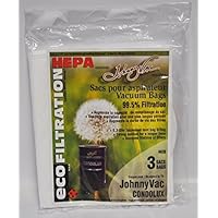 Johnny Vac Condolux Eco Filtration Central Vacuum HEPA Bags 3 Pack 441H by Johnny Vac