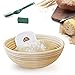 9.8 Inch Banneton Proofing Basket 4-in-1 Set with Bread Lame, Scraper and Liner, Round Brotform Bread Dough Proofing Rattan Bowl, Sourdough Baskets, Rising Crispy Crust Bread Making Shape Loaf Boules
