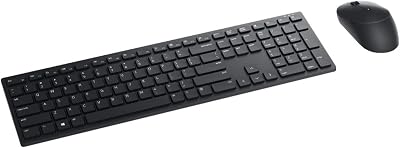 Dell KM5221W Pro Wireless Keyboard and Mouse UK 2.4GHz 128-bit AES 4000 dpi