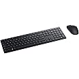 Dell KM5221W Pro Wireless Keyboard & Mouse, UK (QWERTY), 2.4GHz, 128-bit AES encryption, 4000 dpi, Windows, Apple, Android, Linux & Chrome, (Black)