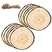 Monoche Unfinished Predrilled Wood Slices Round Log Tree Bark Log Discs Perfect for Kids DIY Graffiti Christmas Decor Jute Twine Includethumb 1