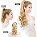 Ponytail Hair Extensions Curly clip in on Wrap Around 20