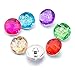 Soleebee Mixed Random 18mm Aluminum Glass Snap Button Jewelry Charms DIY Accessories (Shell+Rose)