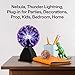 7-Inch Purple Plasma Ball - Touch Sensitive Electricity Globe by Kicko - Plug-in Nebula Thunder Lightning Effect - Crystal Ball Kids Room Decor - Fun Science Toy for Parties and Bedrooms