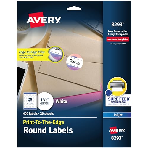 Avery Round Labels 1-1/2" 400ct