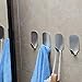 Adhesive Hooks, Bestfy Heavy Duty Wall Hooks Stainless Steel Ultra Strong Waterproof Hanger for Robe, Coat, Towel, Keys, Bags, Home, Kitchen, Bathroom (Set of 16)