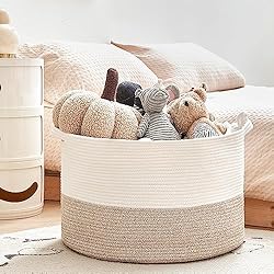 R RUNKA Extra Large Cotton Rope Basket 22" x