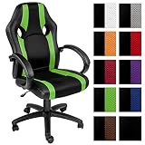 TecTake Silla de oficina sillon de despacho ejecutivo estudio giratoria racing - disponible en diferentes colores - (verde | no. 402158)