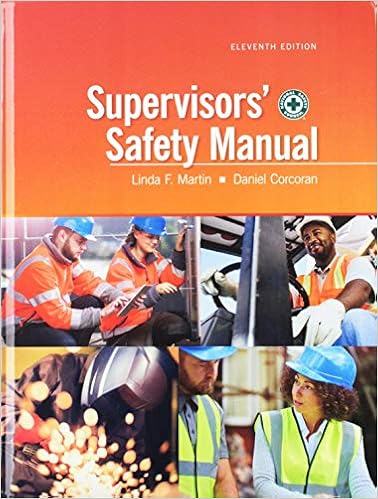 Supervisors Safety Manual Linda F Martin Daniel Corcoran 9780879123543 Amazon Com Books