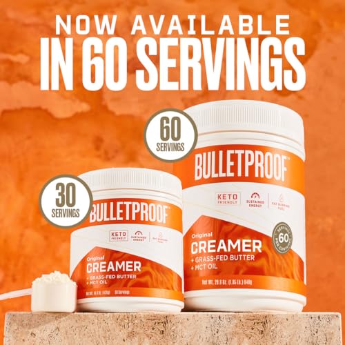 Bulletproof Hazelnut Creamer, 14.8 Ounces, Keto Coffee Creamer with MCT
