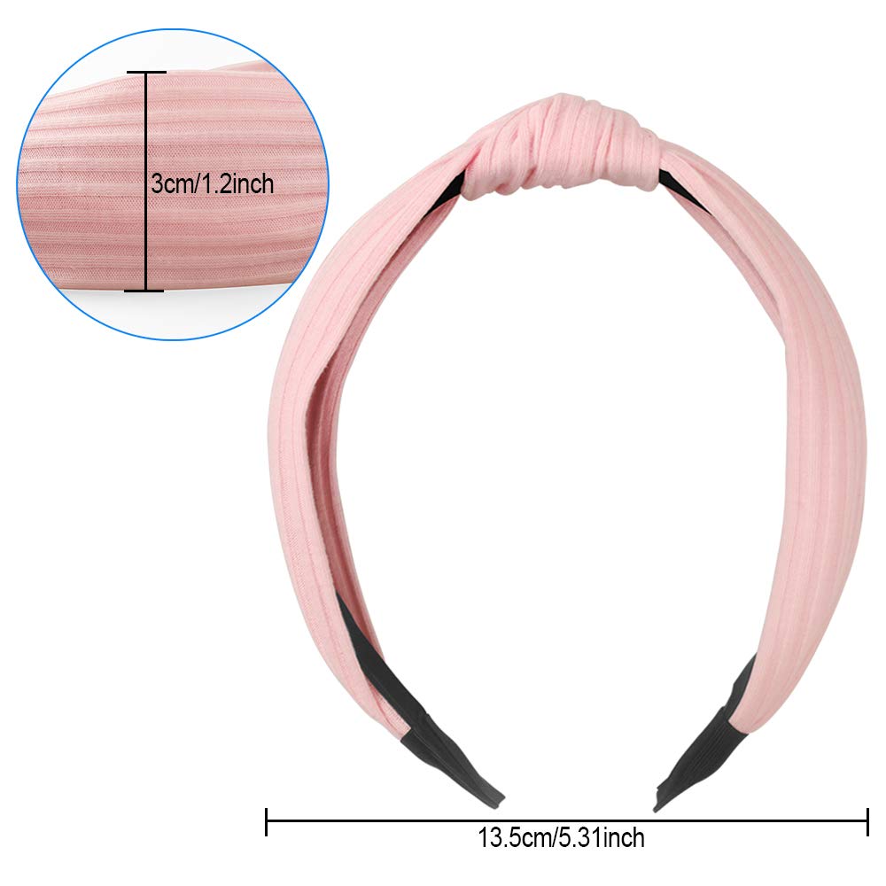 10 Pieces Wide Plain Headbands Knot Turban Headband Fashion Elastic Hairband Hair Accessories for Women and Girls, 10 Colors : Beauty