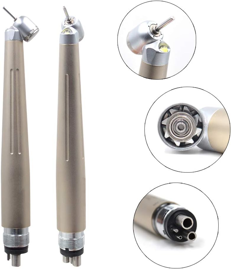 45 Degree High Speed LED Hand Kits, 4 Holes, Dental Lab Equipment, 2 Pcs