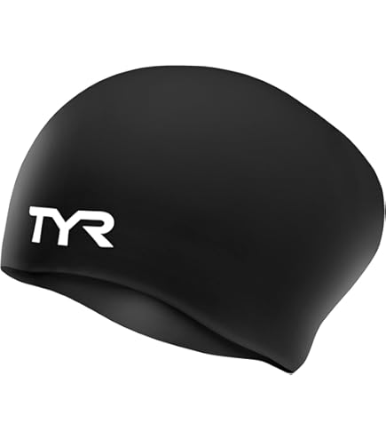 帽子 P.L.N long hair cap Speedo Unisex Adult Swim Cap Silicone Long Hair - Blue, One