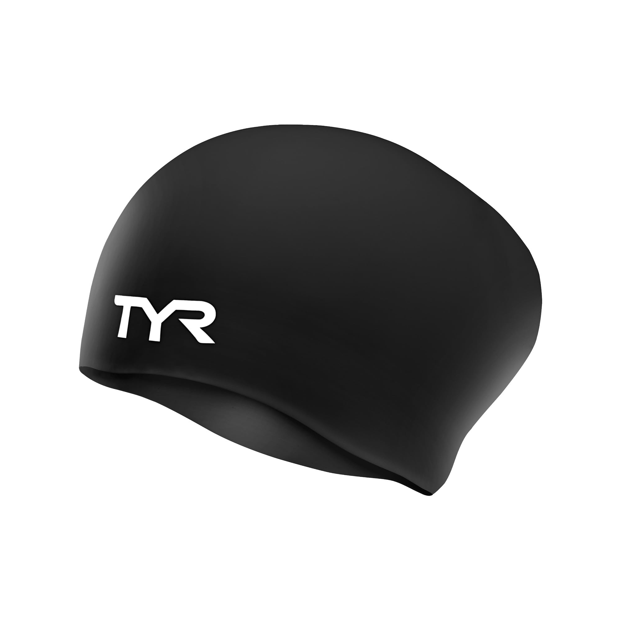 Photo 1 of TYR Adult Long Hair Silicone Wrinkle Free Swim Cap for Braids, Dreadlocks, Streamlined Swim, Hair Protection