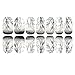 YESURPRISE 1pack 3D Beautiful Landscape Nail Art Tips Pack Decal Wrap Tattoo Transfer Stickers Decoration #11