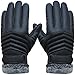 YQXCC Winter Men's Leather Gloves Touch Screen Outdoor Sports Cycling Windproof Warm Gloves
